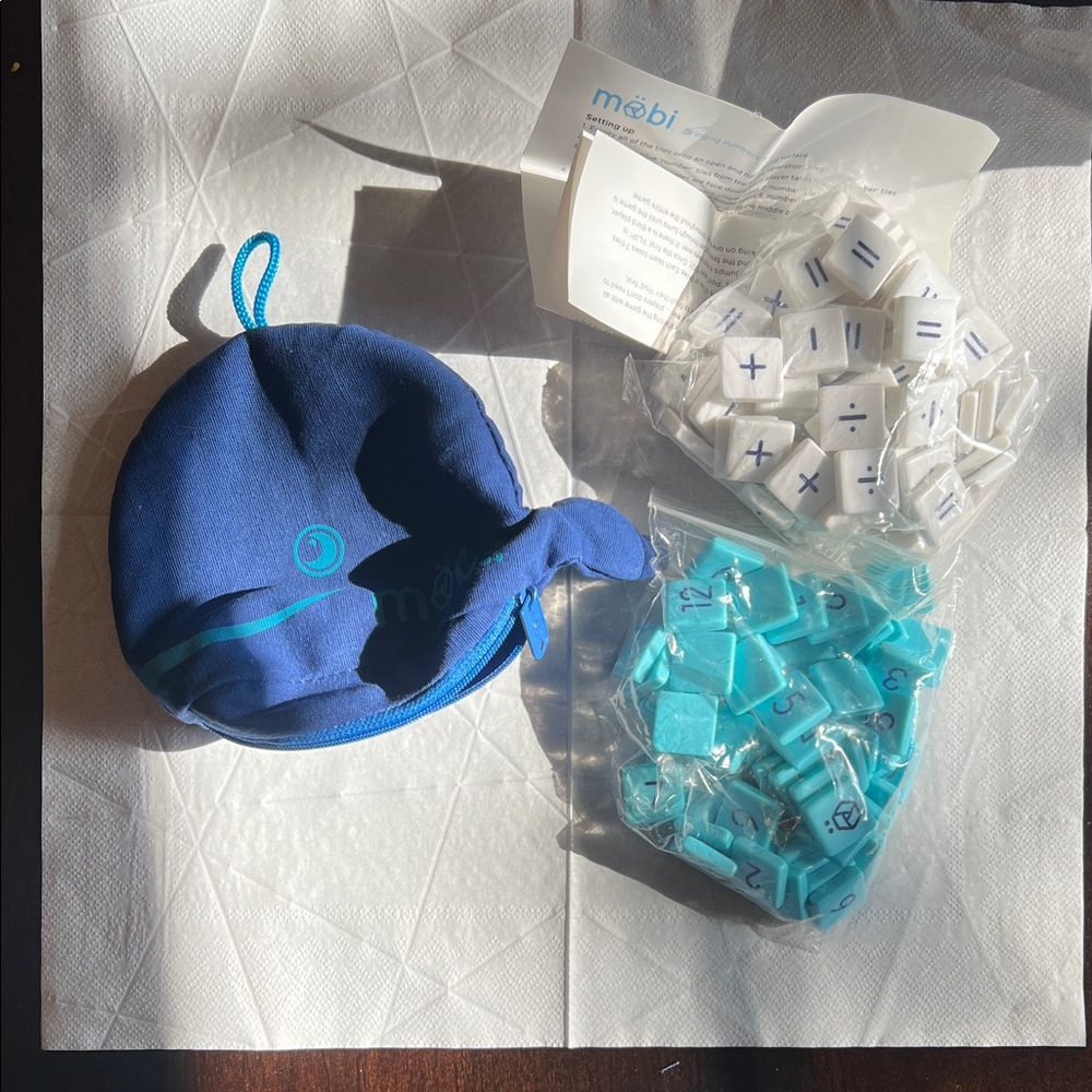 Kids Learning Toy Set - Blue and White